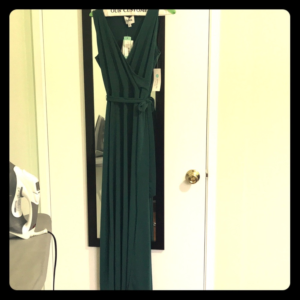 Dixie Faux Wrap maxi dress